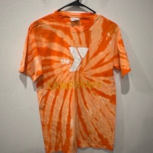 YMCA Orange Tie-Dye T-Shirt Size M